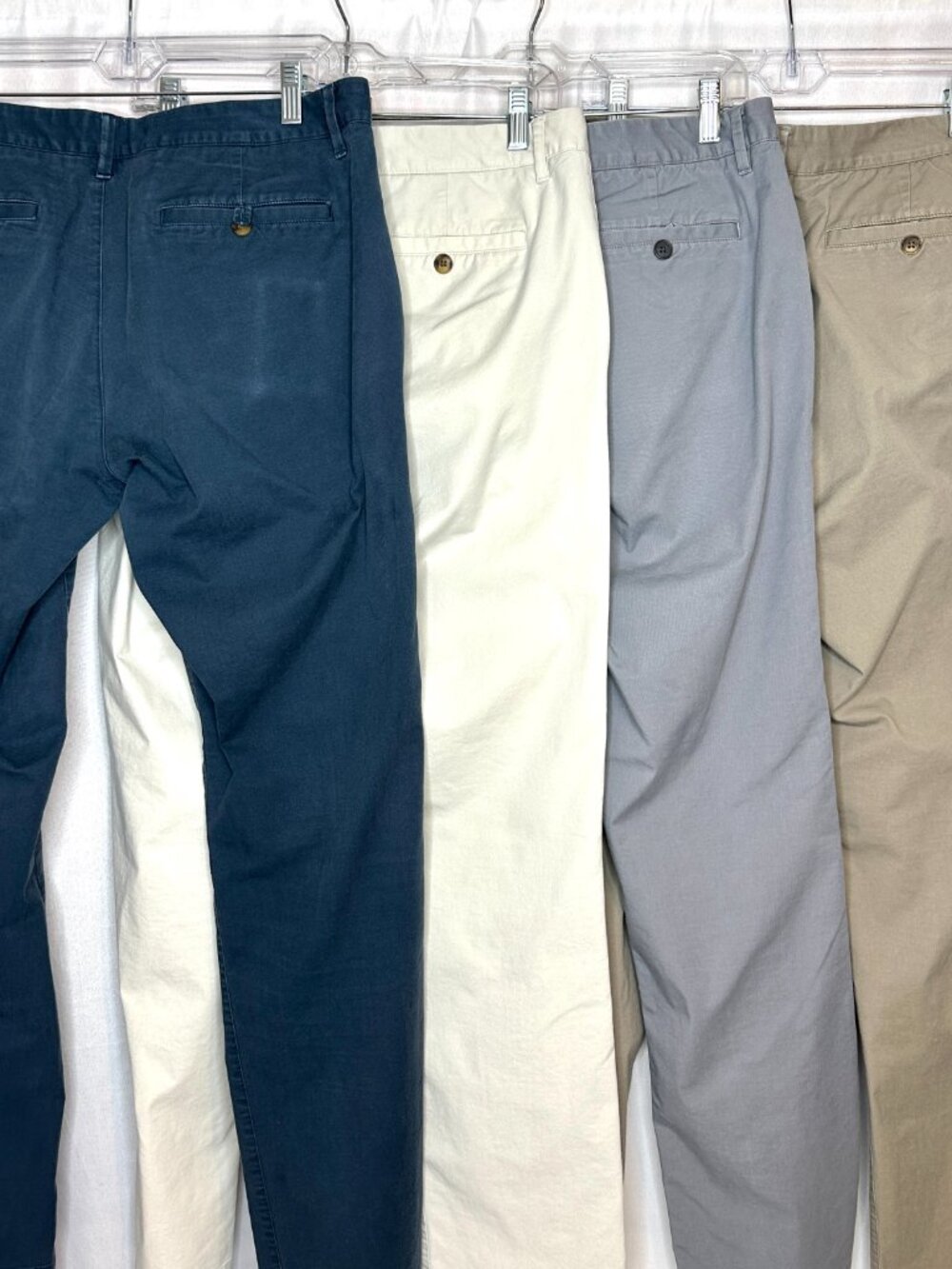 Bonobos Lot of 4 Lightweight Stretch Slim Chinos Size 34 Preppy Classic Workwear - Picture 2 of 13